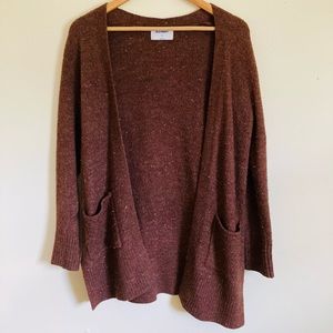 Women’s Old Navy Long Brown Open Cardigan